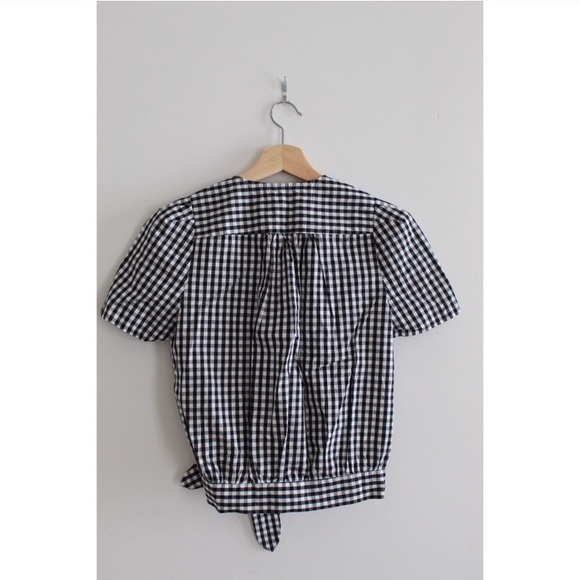 Madewell Checkered Side Tie Shirt - Picture 8 of 8